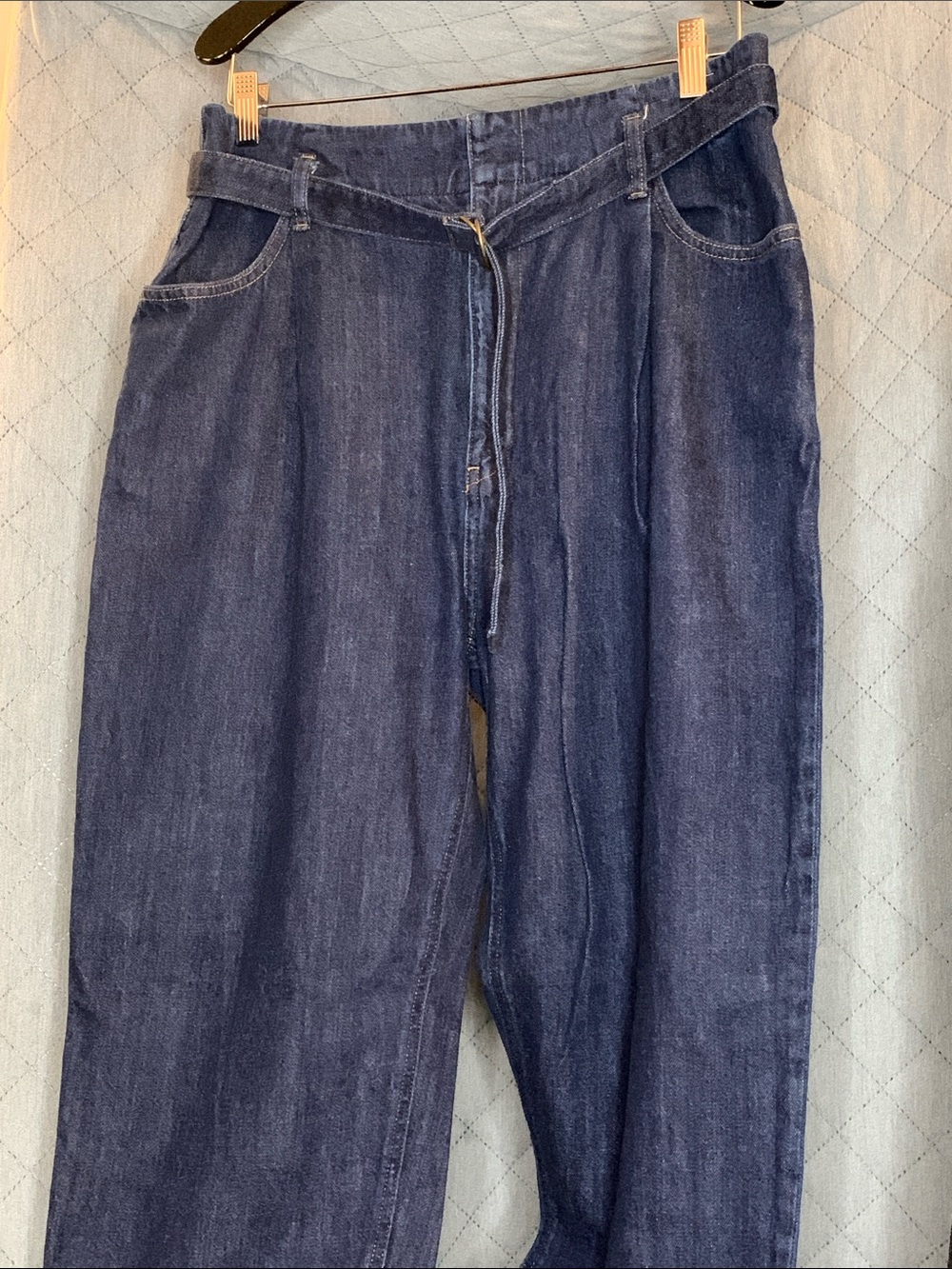 #241 Uniqlo Dark Blue Denim Relaxed Jeans